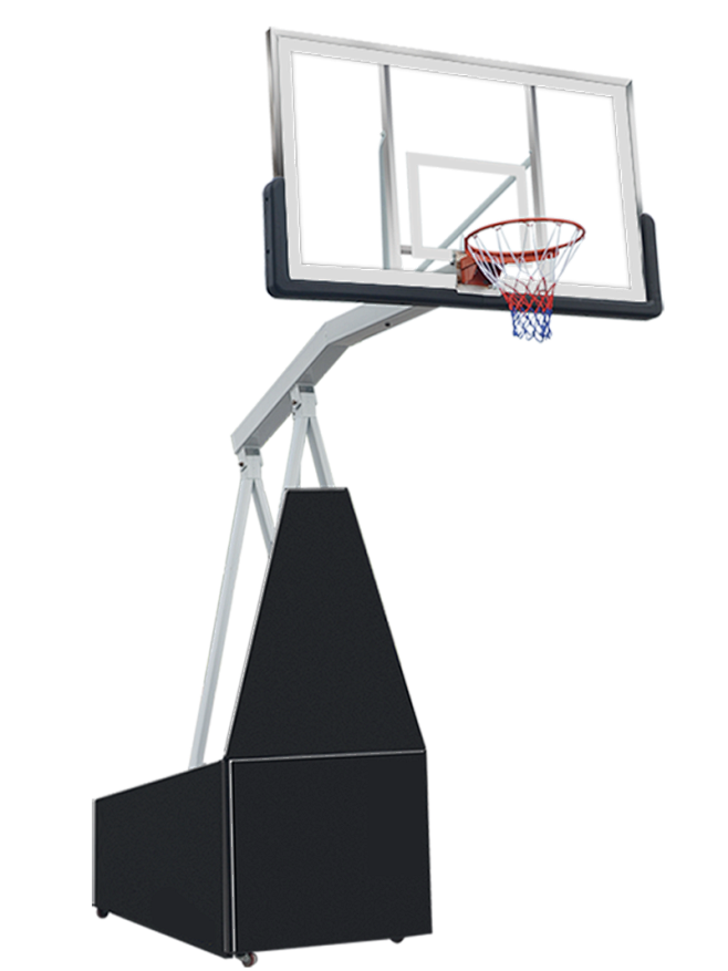 成人室内户外篮球架可移动手摇升降式标准篮...