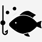 钓鱼钓鱼钩打猎图标 页面网页 平面电商 创意素材