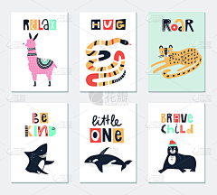 卡通-花瓣网|陪你做生活的设计师 | en cards with cute animals and