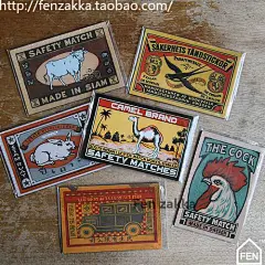 FEN ZAKKA 杂货 复古招贴画海报冰箱贴（六款可选）