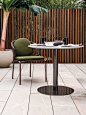 圆桌/花园/现代风格/银色-BELLAGIO BISTROT-Minotti