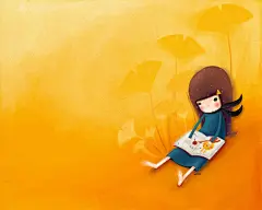 清新唯美韩国echi插画欣赏