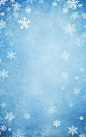蓝色简约雪花背景素材图片