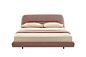 Fabric double bed with upholstered headboard ULTIME by Ligne Roset_2