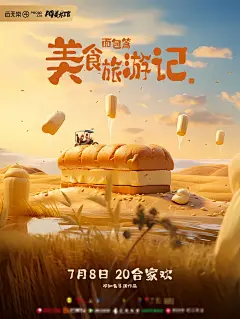 AI | 微景观面包海报 - 小红书