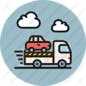 car, delivery, evacuator, transport, truck icon