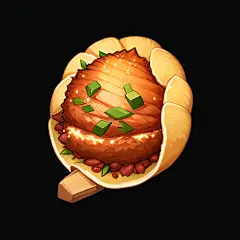 美食物UI图标设计素材 游戏食物设定参考 卡通食物插画临摹图集