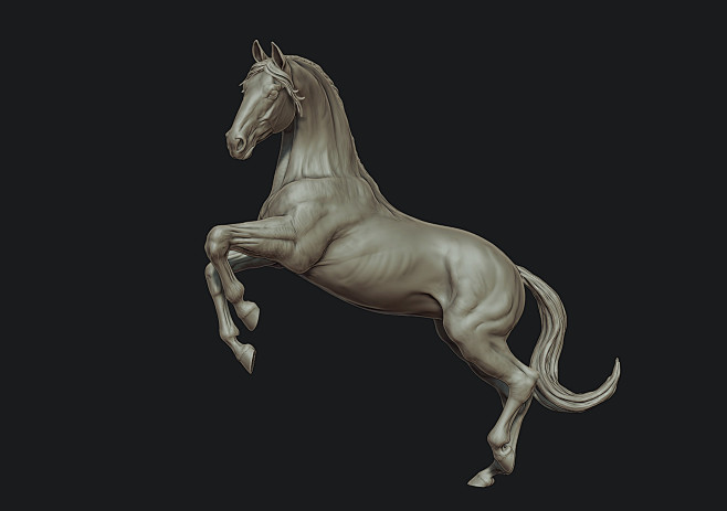 Horse sculpt, kristi...