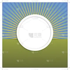 圆形设计元素与射线