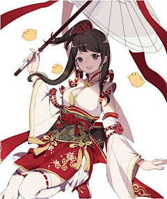 喵喵喵尾巴采集到Q版角色—中国风/古风