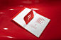 editorial design red graphics Mockup editorial design  Project Sience Minimalism simple