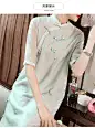 旗袍改良版连衣裙2019新款夏季宽松古装女汉服民国茶服女刺绣唐装-tmall.com天猫