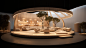 indoor architecture visualization Event museum Interior concept midjourney design 3D