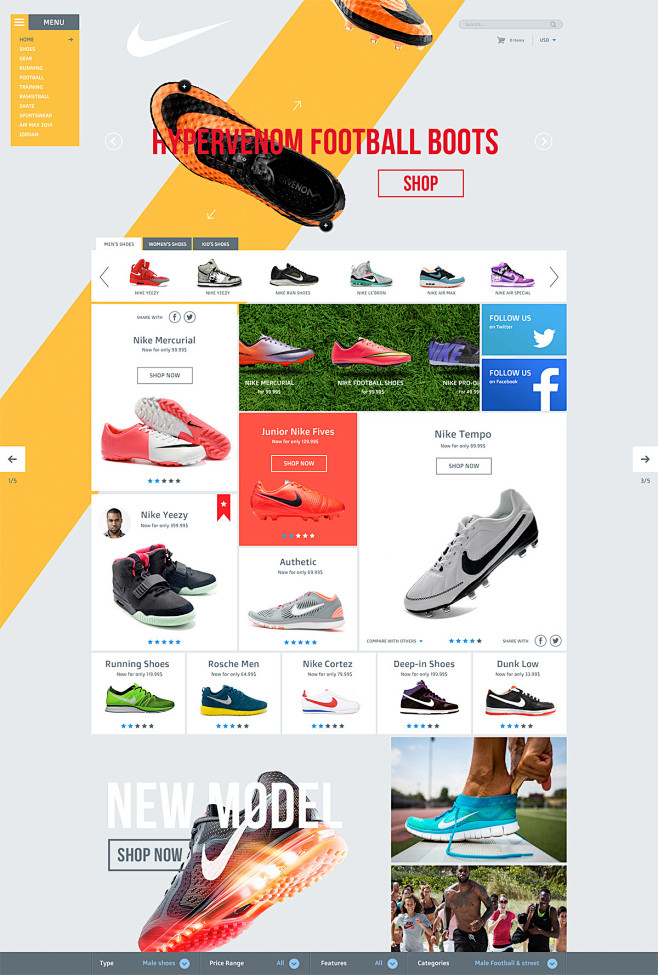 Nike Redesign，来源自黄蜂网...