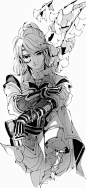 古风 中国风 手绘 美男 仕女 线稿