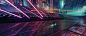 On my way, Bastien Grivet : A Tron's style scene inspired by the colors of NERVE movie! *3*