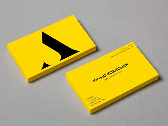 Yellow Business Card...