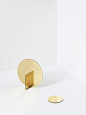 Brass Mirror Series, 2015, by Falke Svatun, Ø190 x 95 mm, Ø85 x 3 mm: 