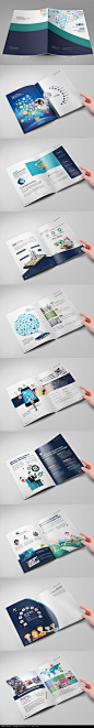 移动互联网微信APP营销网络科技画册版式PSD素材下载_企业画册|宣传画册设计图片