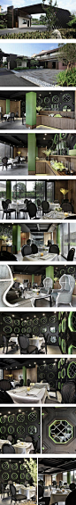#梦幻餐厅# 台湾中部Green style餐厅 / 杨焕生建筑室内设计，都市中难得的舒适感。 http://t.cn/RvgPtef