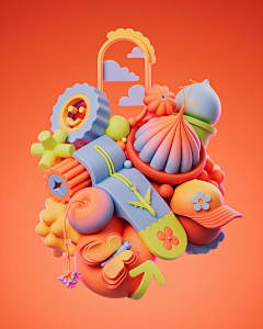 溜溜儿～采集到C4D美图