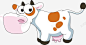 奶牛高清素材 卡通奶牛 奶牛 白色 元素 免抠png 设计图片 免费下载 页面网页 平面电商 创意素材