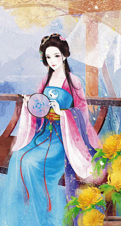 琉星蒎&魔灵采集到手绘美女
