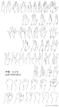 #绘画素材#绘师こみち关于手握、拿球，持枪等各种动作的画法参考