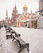 冬日的莫斯科红场，冻人，更美丽 ​ ​​​​