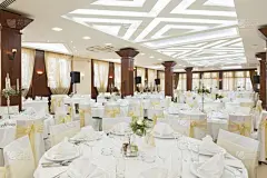 走廊,高级西餐,婚礼,会议,餐具,美,水平画幅,无人,椅子,天花板_4678208563