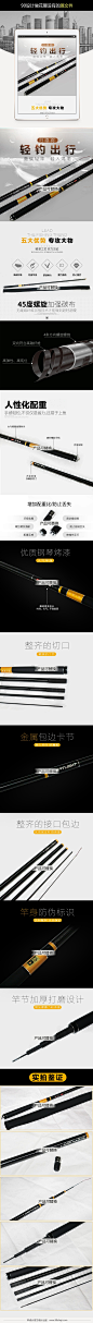 淘宝店铺五金电器商品描述psd分层模板宝贝详情页模版设计素材