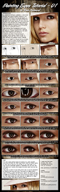 Painting Realistic Eyes Tutorial - V1 by *Packwood on deviantART: 