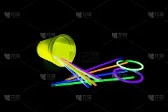 黄色荧光玻璃与荧光棒灯翻转