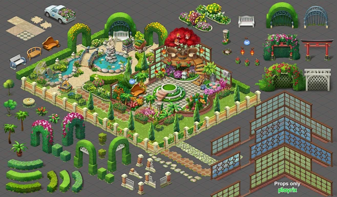 Homescapes art 2017- 2018, Nikolai Chamagua : Playrix LLC-花瓣网