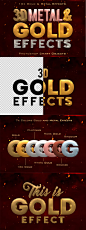 10款3D金属黄金字体效果PSD模板 3D Metal Gold Effects【ASL,PSD】_字体样式_乐分享素材网_psd素材_平面素材_png素材_免费素材_素材共享平台