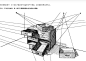 透视之主要辅助：消失点3--这个杂乱不堪的柜子具备更多平等线组，上画面有更多消失点（不论方向如何，每一组平等线都将朝向自身消失点聚集）