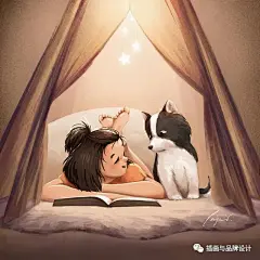 插画丨这样画出来的女孩儿，自带光芒！ : 60万插画师共同关注→插画与品牌设计