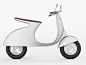 giulio iacchetti reimagines the classic 98cc vespa with a cantilevered seat and electric motor :  