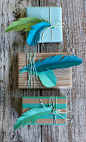 Easy to make paper feathers. Great for party décor or gift wrapping!