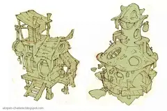 矢量化美版卡通风格《法国画师 Catell Ruz 游戏场景作品欣赏》