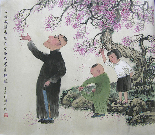 谢友苏的人物画、美图美画、谢友苏