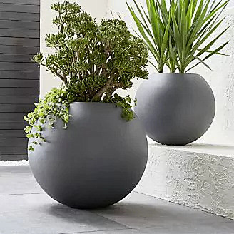 Grey Ball Planters