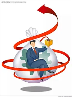 拿着盒子的金钱袋子西装男时尚漫画PSD分层素材|PSD素材|绘画设计|卡通人物|漫画人物|人物插画|矢量人物|手绘人物|水彩插画|拿着探照灯的男人|举着盒子的男人|拿着拼图的男人|拿着草莓的男人