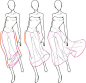 #设计秀# 
「搬」飘逸的裙摆和裙子褶皱的画法
喜欢可以参考，转需~ ​​​​