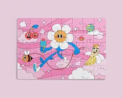 儿童玩具拼图文创样机