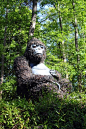 难以置信的巨大活雕塑在亚特兰大植物园