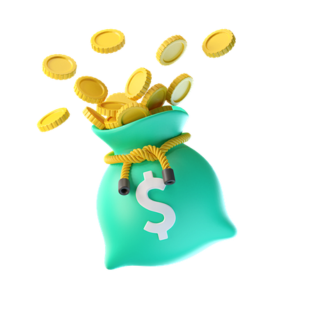 Money Bag 3D Illustr...