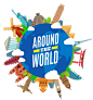 卡通地球全球国际旅游png免抠元素模板 免扣素材