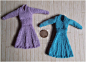 1:12th scale knitted dresses by buttercupminiatures