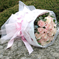 有间花店|上海花店|鲜花速递|求婚花束|粉红雪山粉玫瑰花束